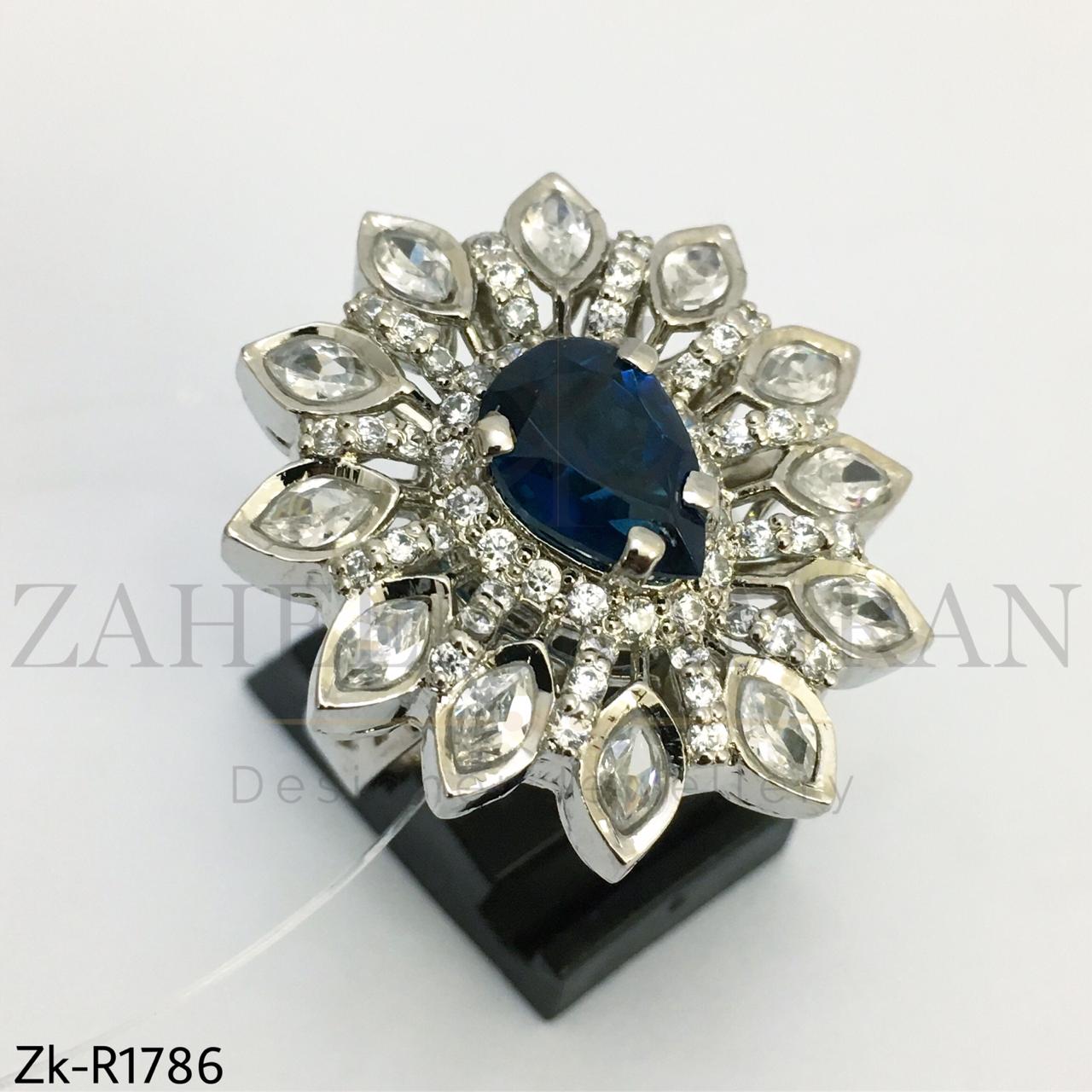 Silver Sapphire ring