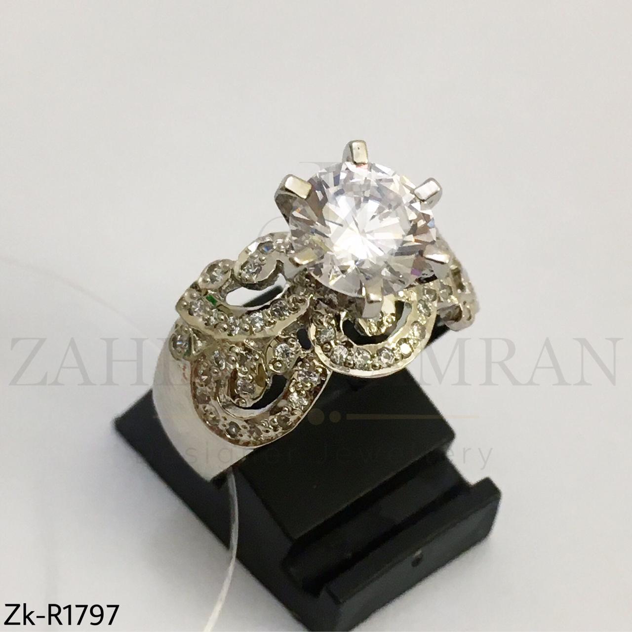 Zirconian sleek ring