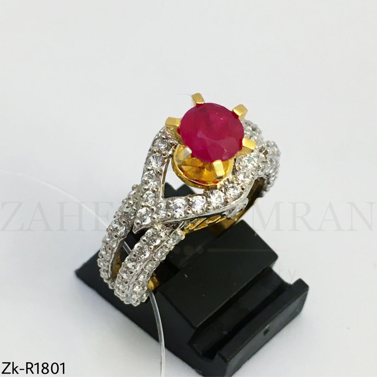 Ruby Zirconian ring