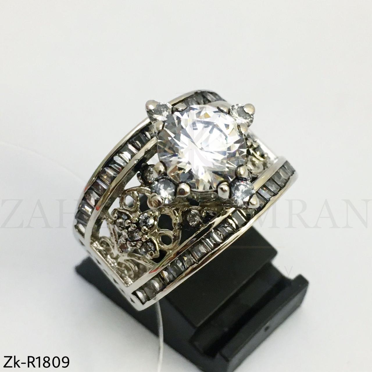 Silver Zirconian ring