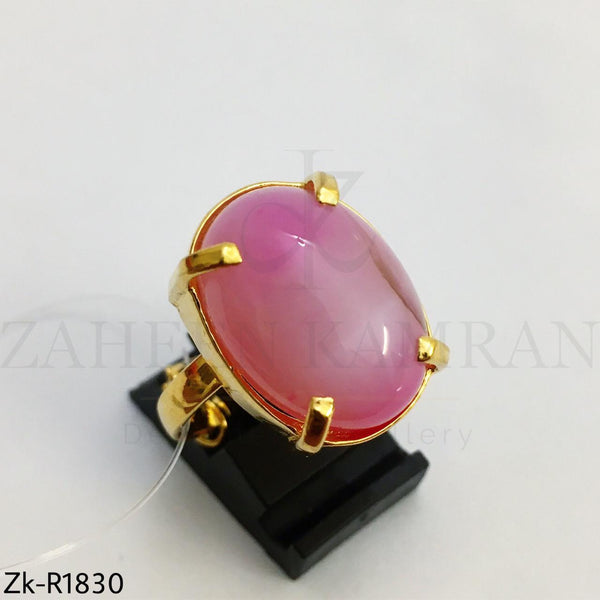 Pinkish gold ring