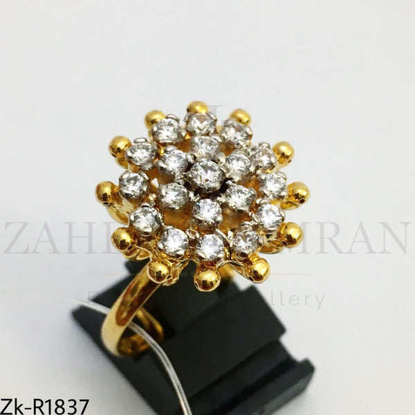 Floral Zirconian ring