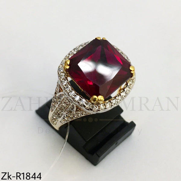 Zirconian ruby ring