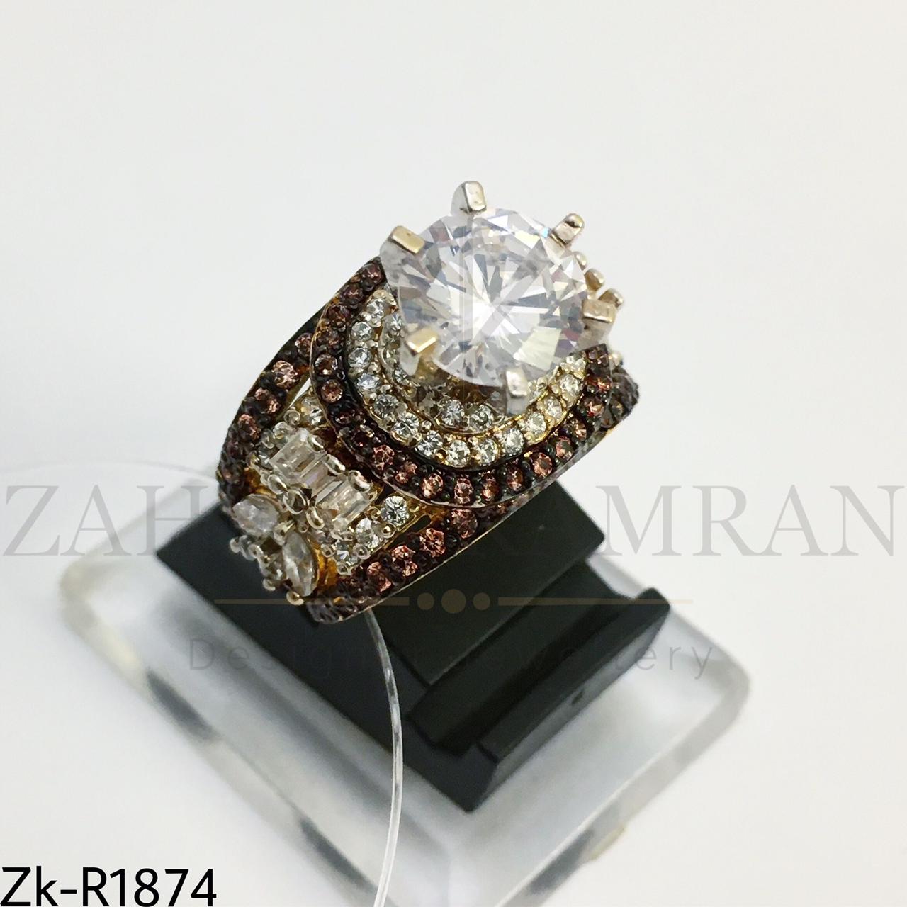 925 zircons ring
