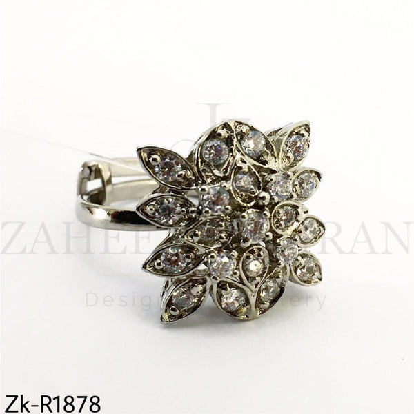 Silver Zirconian ring