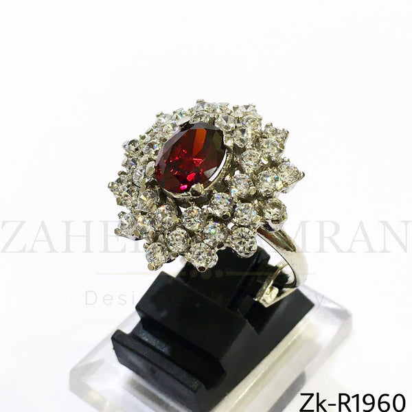 Zirconian ruby ring