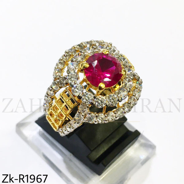 Ruby zirconian ring