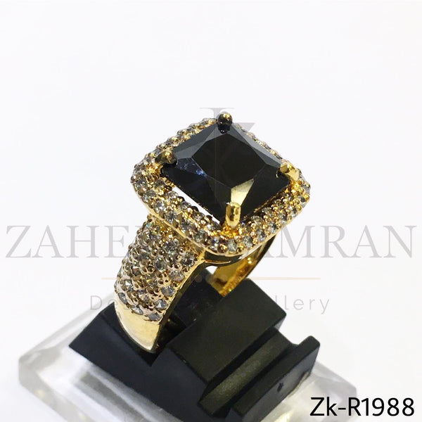 Sapphire zirconian ring