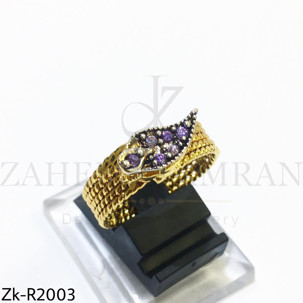 Amethyst band ring