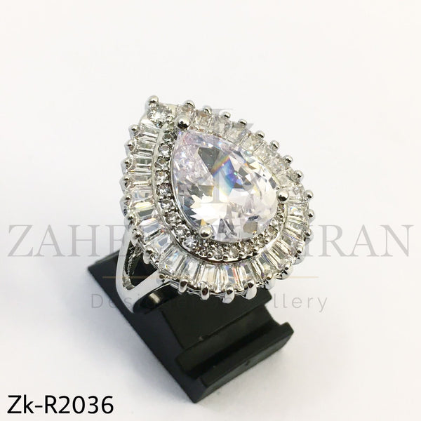 Zirconian Oval Ring