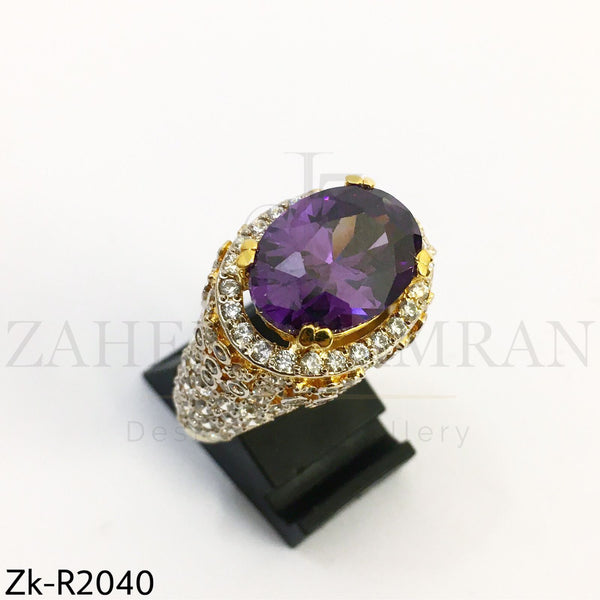 Amethyst Oval Ring