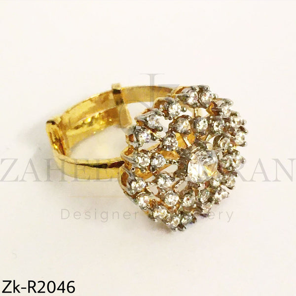 Zirconian Golden Ring