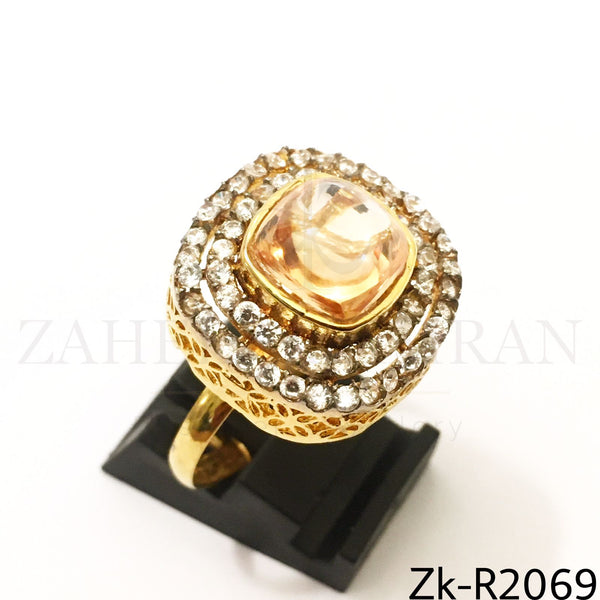 Champagne Zirconian Ring