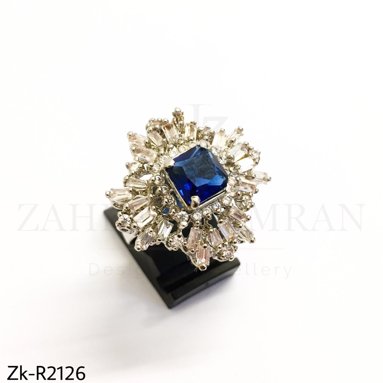 Sapphire Silver Ring