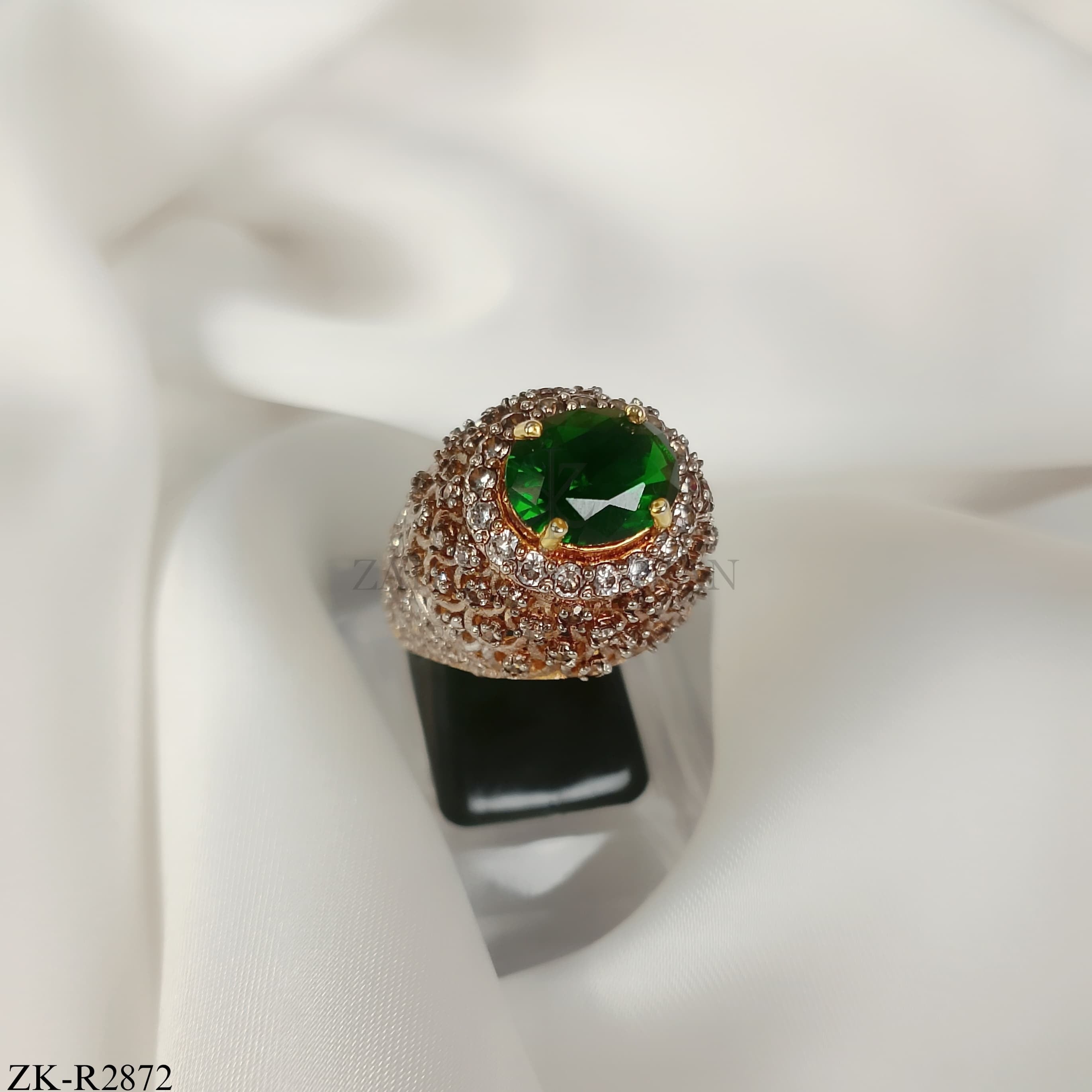 925 EMERALD RING