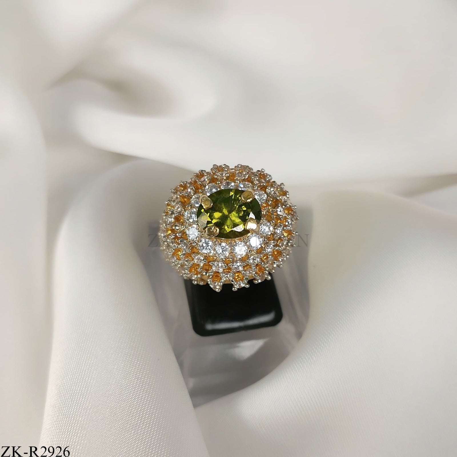 925 PERIDOT STONES RING