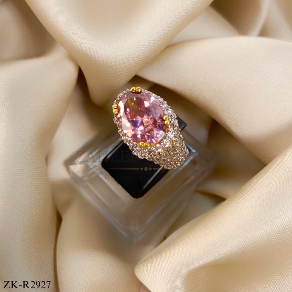 925 PINK STONES RING