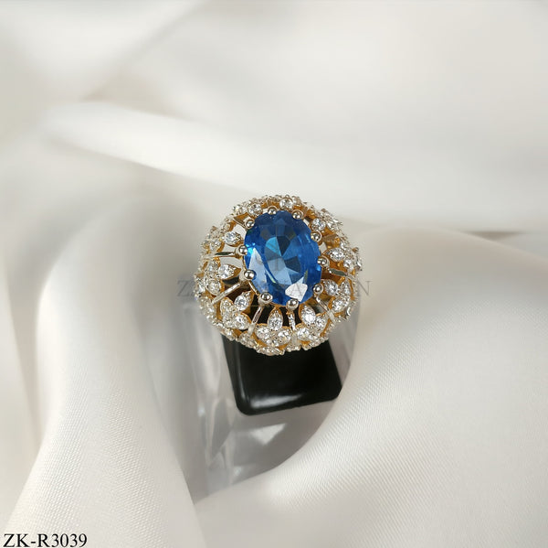 925 BLUE TOPAZ RING