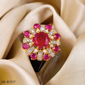 PINK ZIRCONIA RING