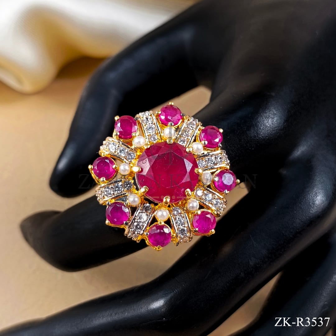 PINK ZIRCONIA RING