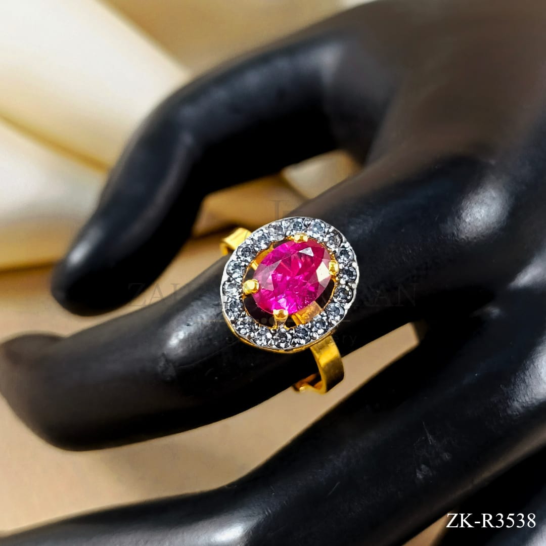 PINK ZIRCONIA RING