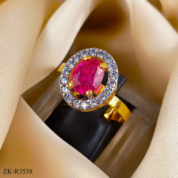 PINK ZIRCONIA RING