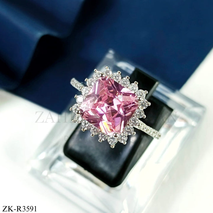PINK ZIRCONIA RING