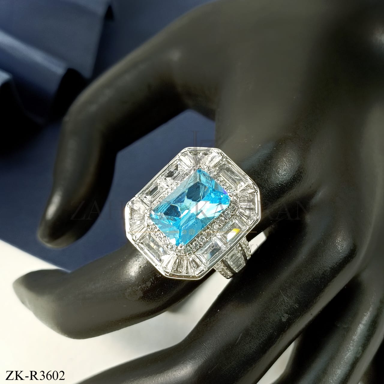 AQUA STONE RING