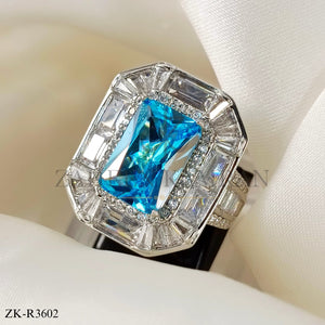 AQUA STONE RING