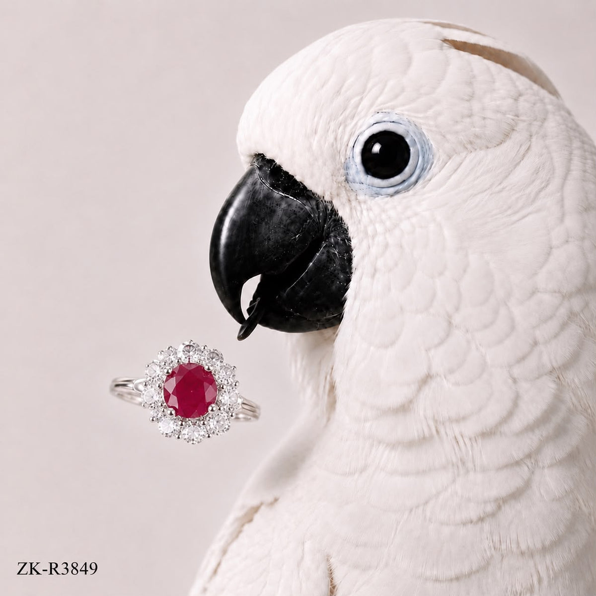 Ruby Blossom Ring