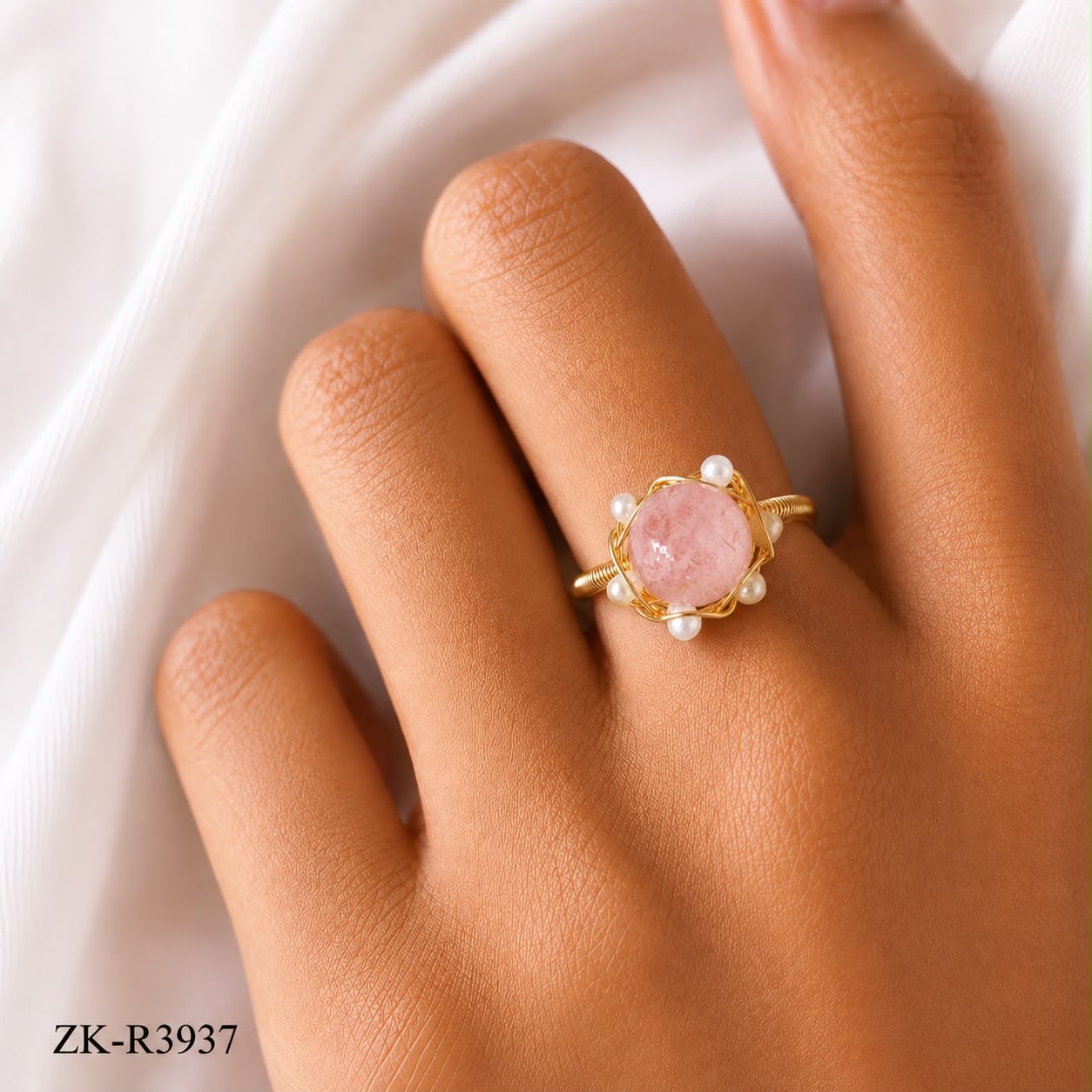 PINK ZIRCONIA RING