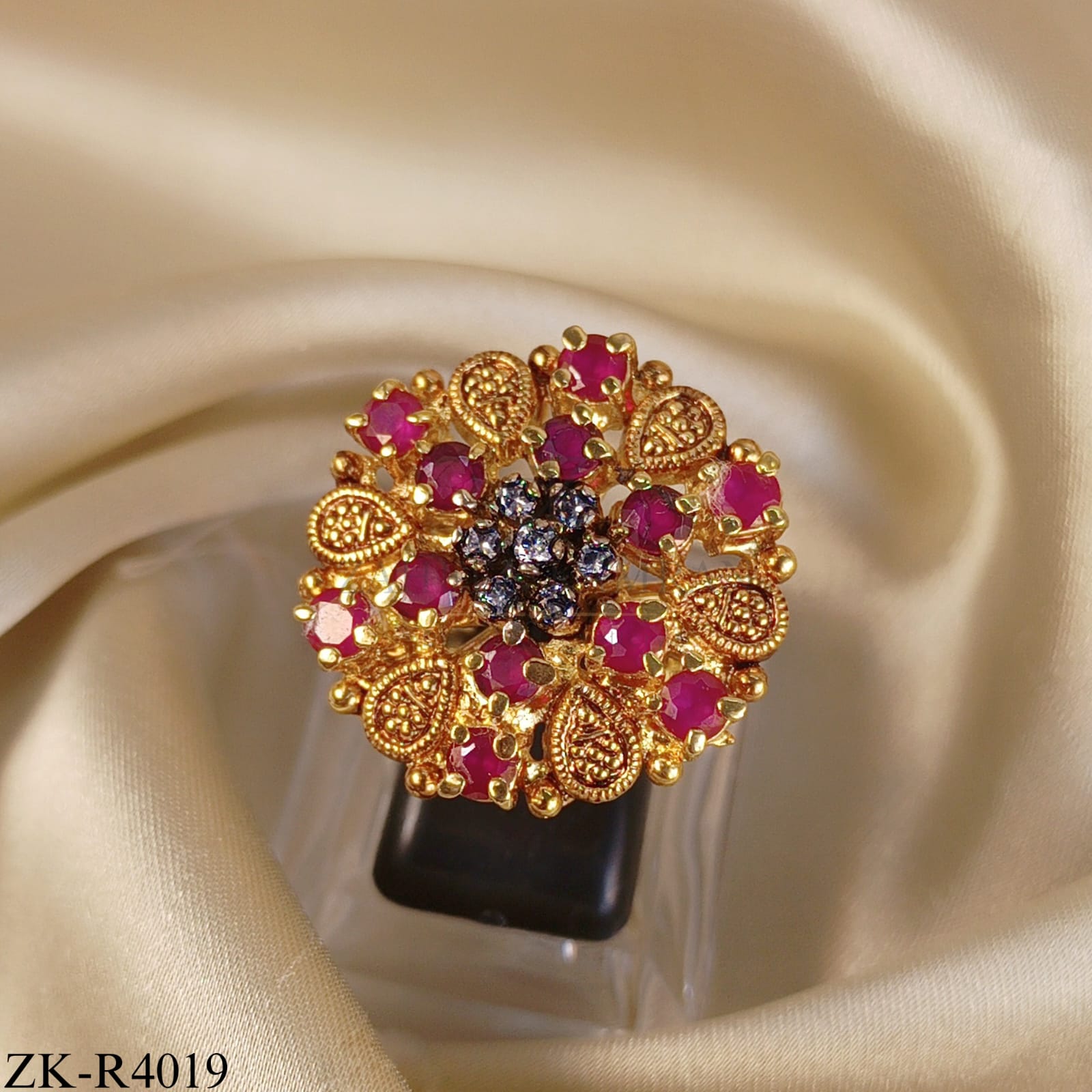 RUBY FLORA RING