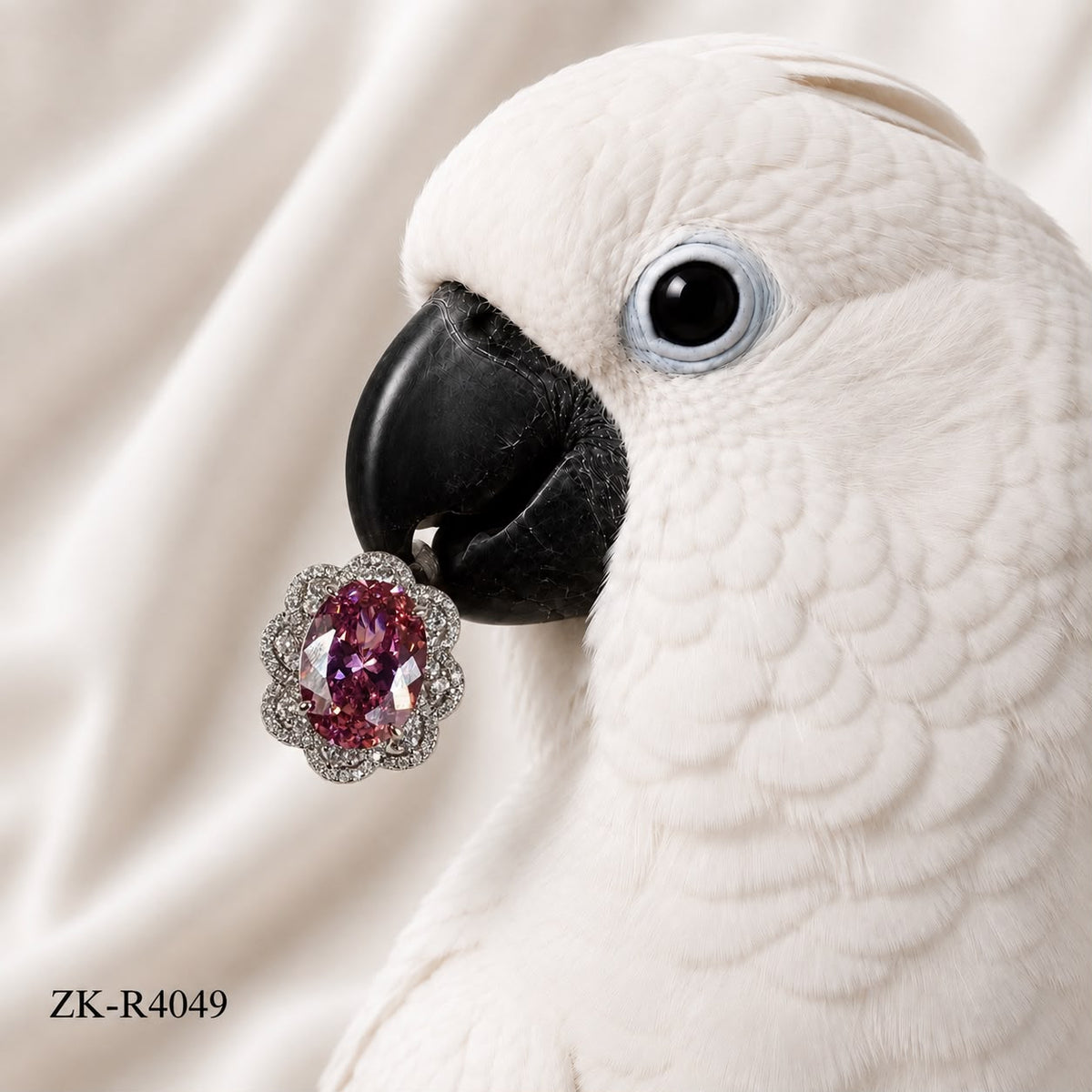 SOFT PINK ROSETTE RING
