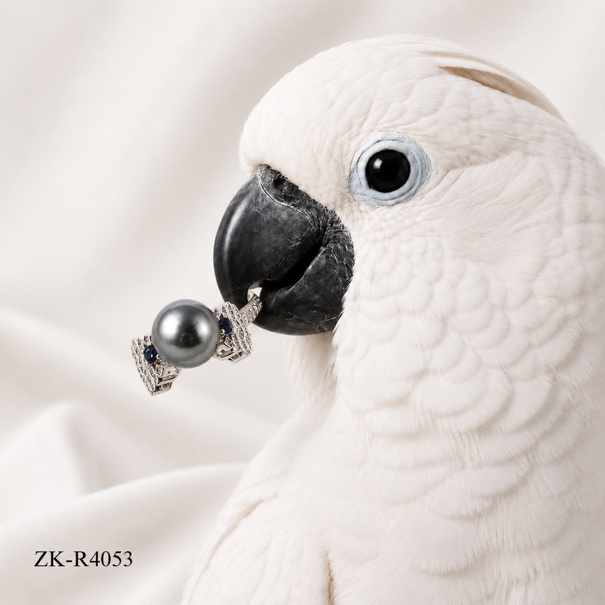 GREY PEARL RING
