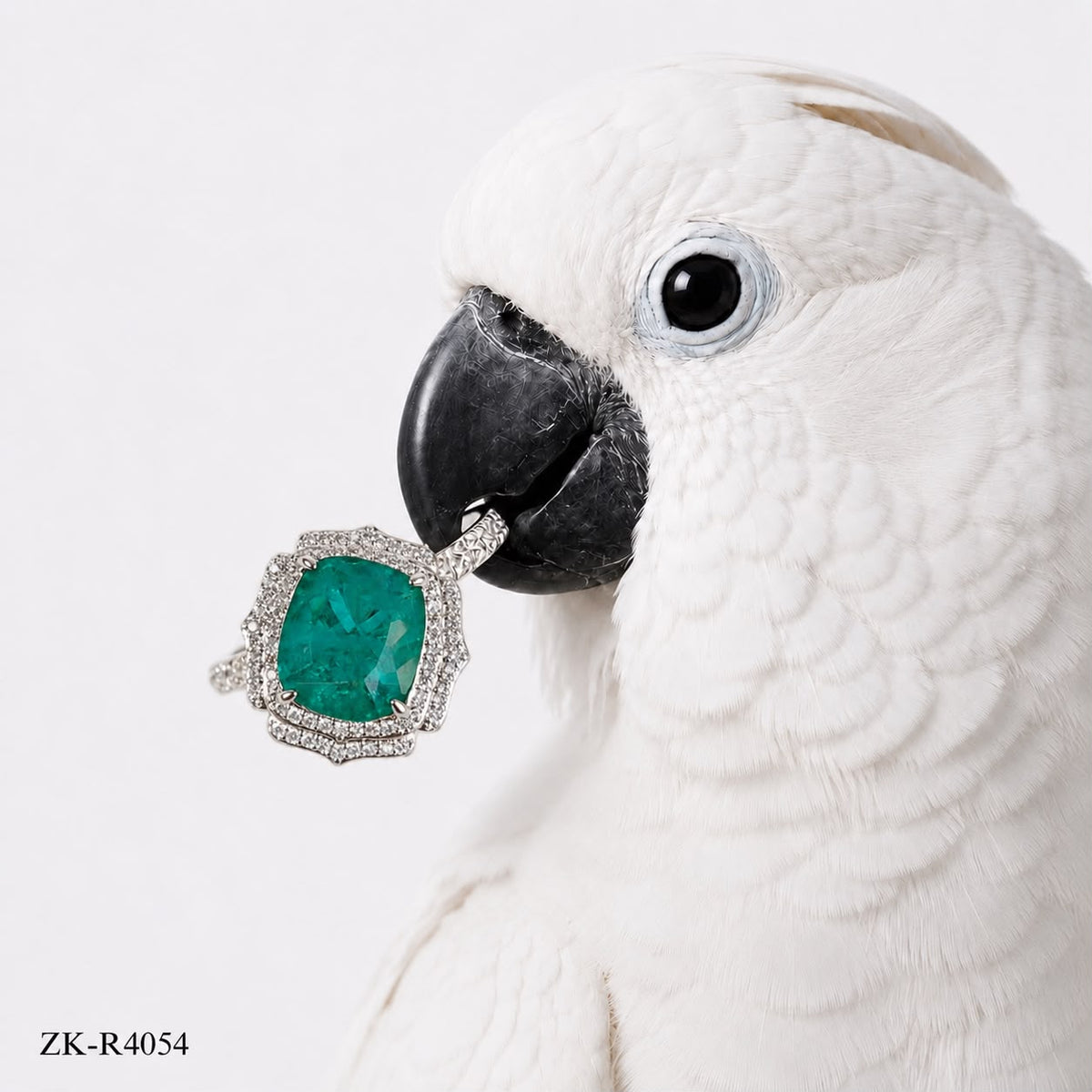 EMERALD ZIRCONIAN RING