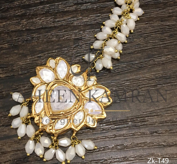 Pearls Kundan Bindia