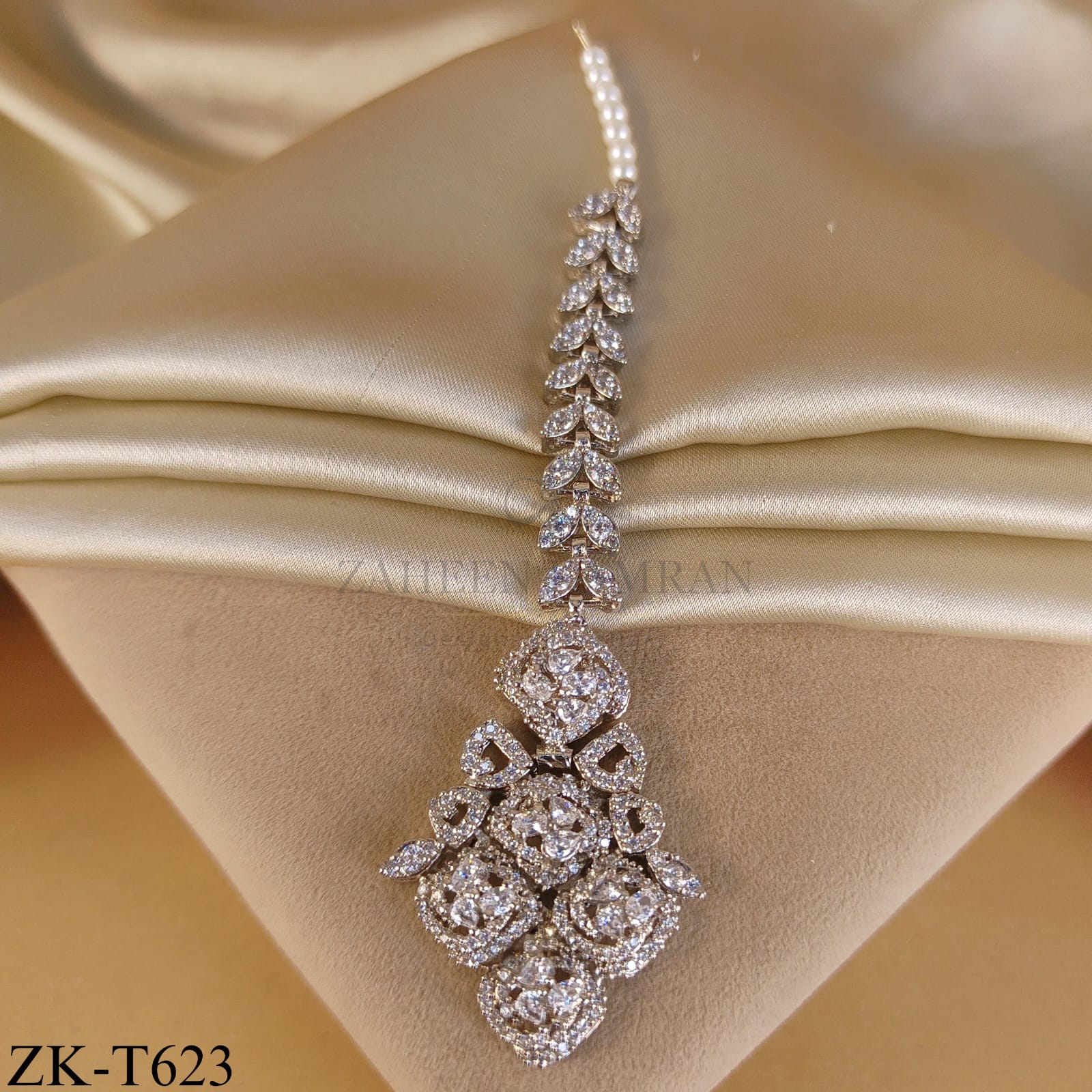 SILVER ZIRCONIAN TIKKA