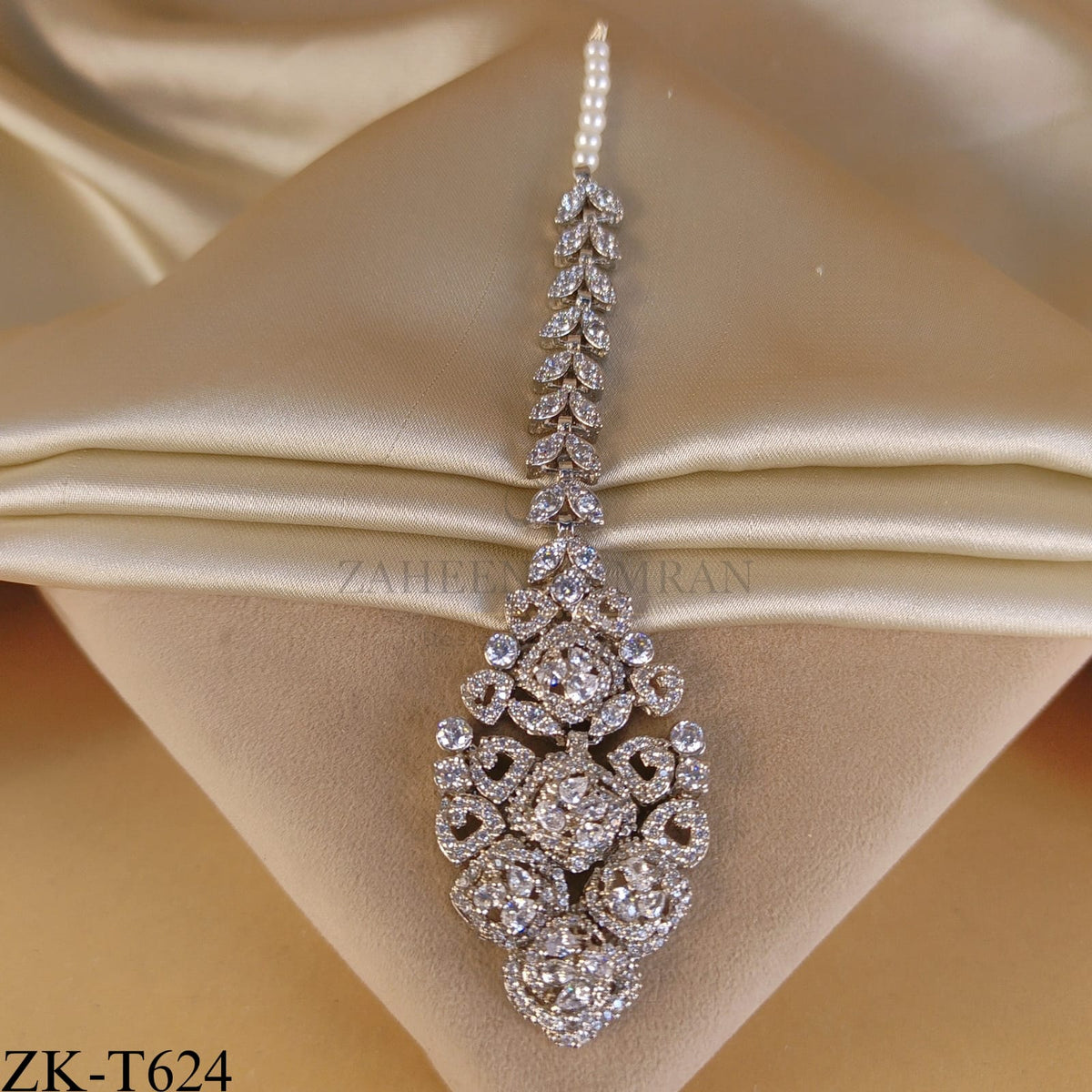 SILVER ZIRCONIAN TIKKA