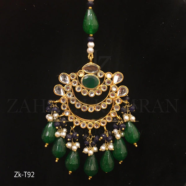 Gold Plated Emerald Tikka