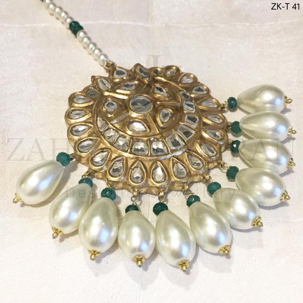 Beads Kundan Tikka