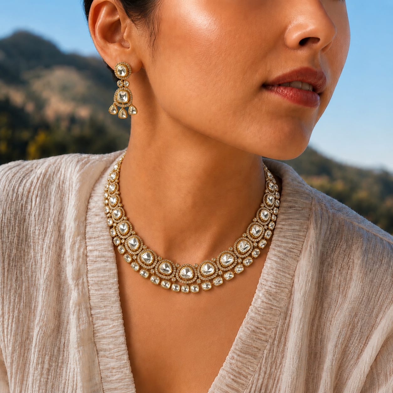 Celestial Polki Necklace