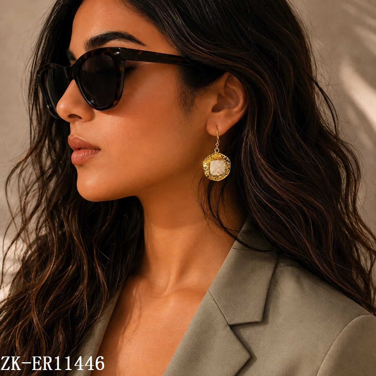 925 EMERALD EARRINGS