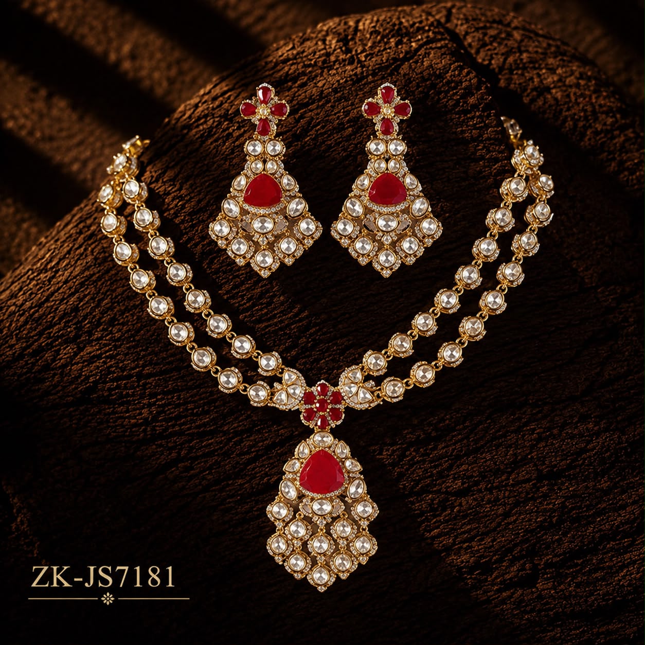 RUBY DUAL KUNDAN SET