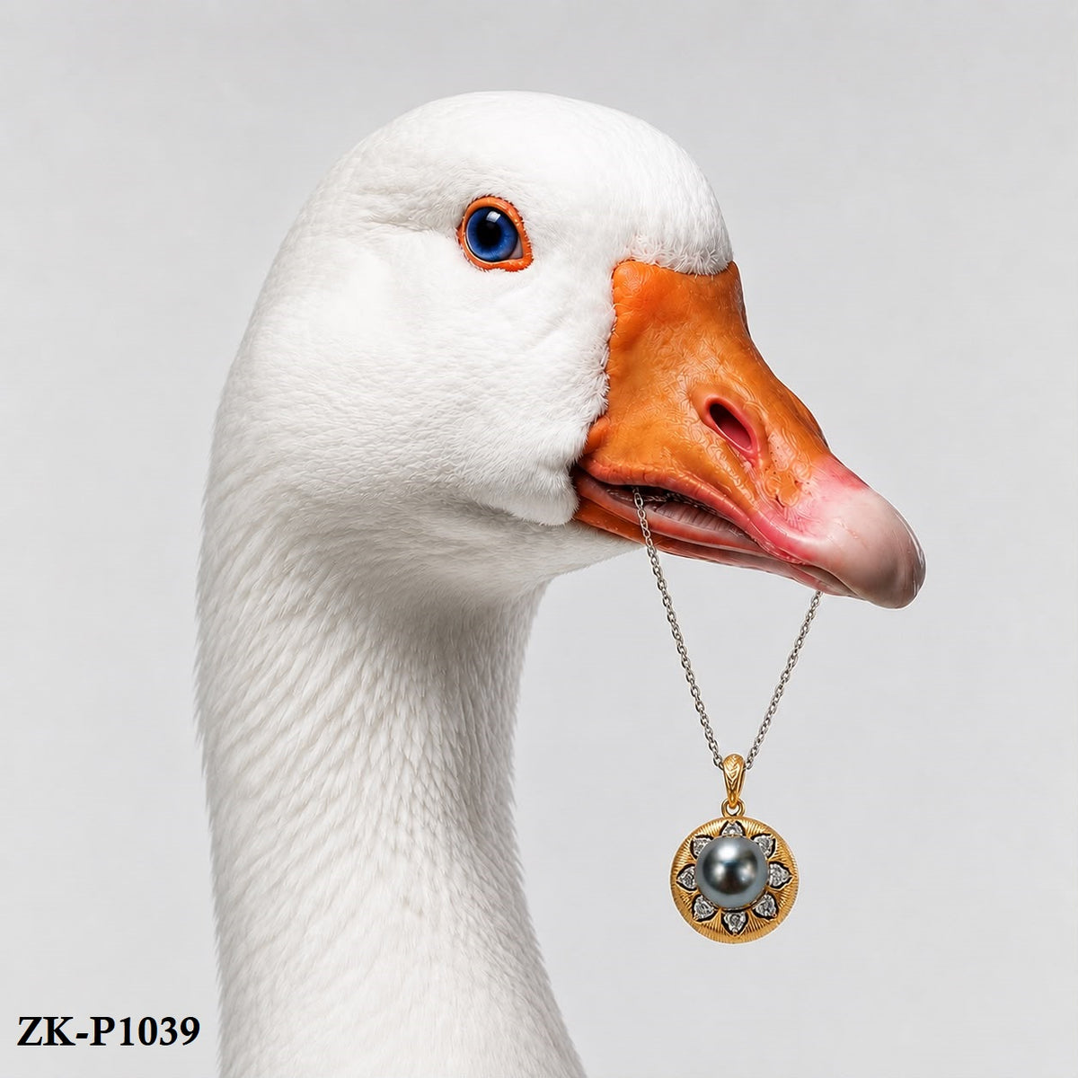 GREY PEARL PENDANT
