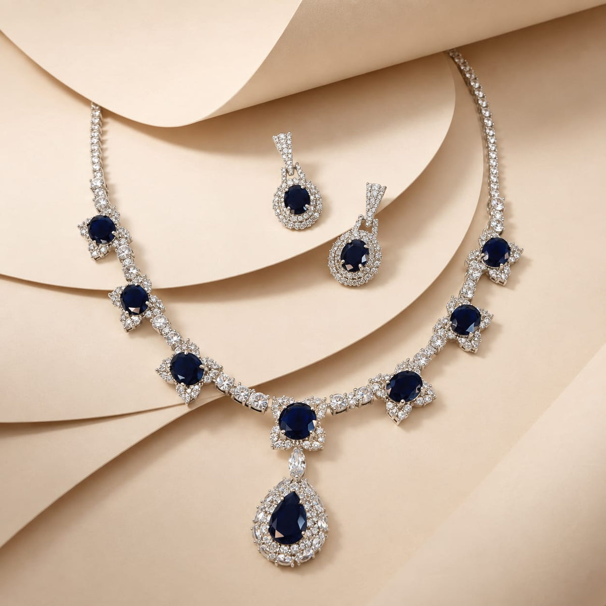 SAPPHIRE SILVER SET