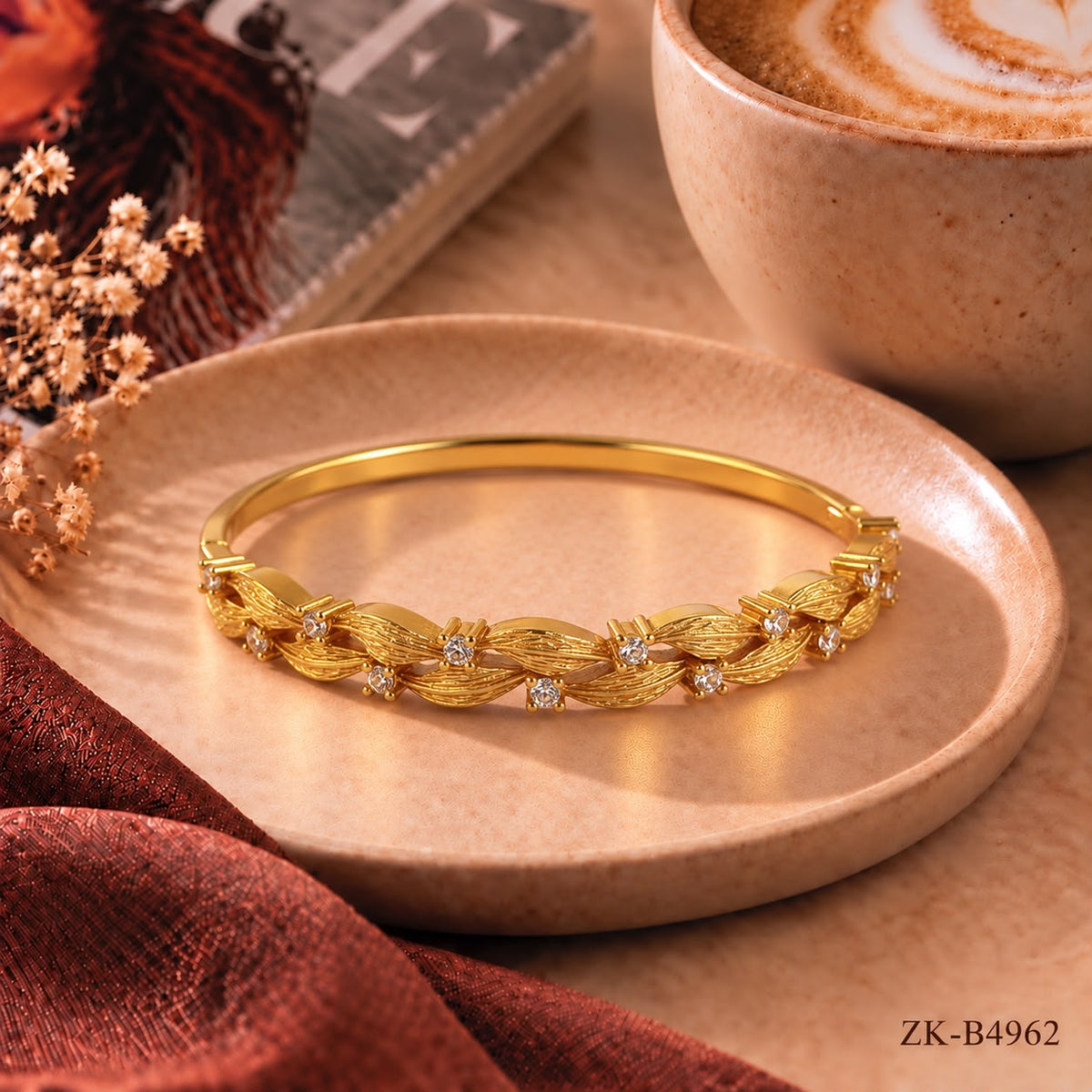 Twisted Leaf Bangle