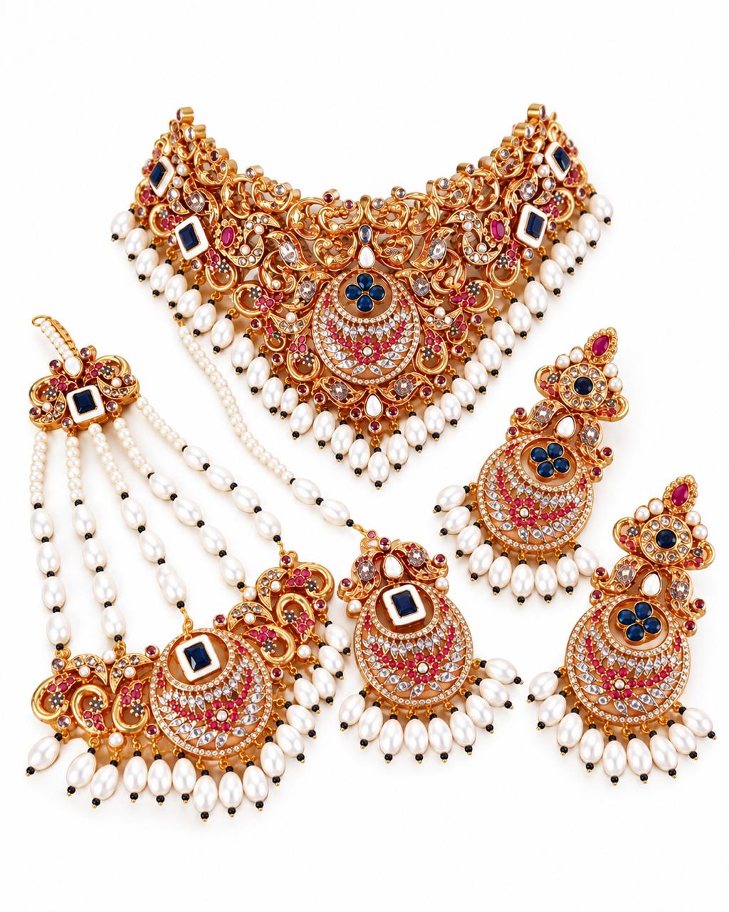 RUBY SAPPHIRE BRIDAL SET