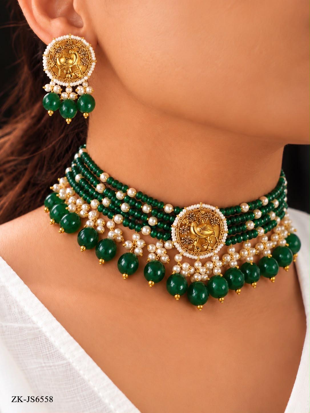 EMERALD CHOKER SET