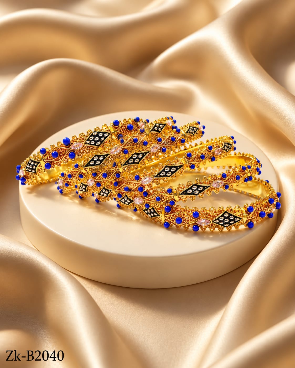 Bridal golden bangles