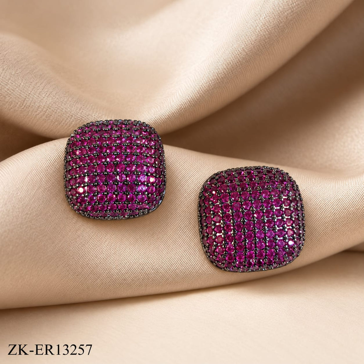 PINK SQUARE EARRINGS